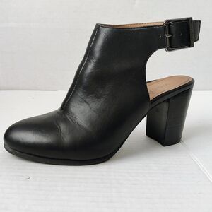Vionic Lacey Slingback Black Leather Heals Sz 8